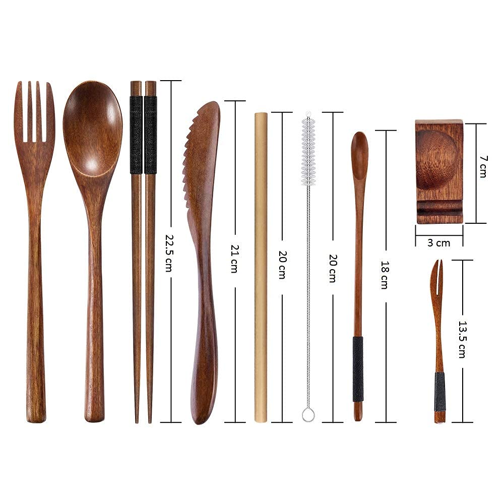 Holzbesteck Set Aus UK - Löffel, Gabel, Messer, Stark & Wiederverwendbar Für Partys