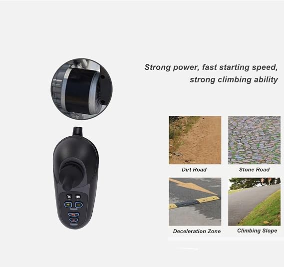 SEAFRONT Electric Wheelchair Controller Replacement Joystick Controller 50A Safe Driving Motion Control Versatile for Robotic Amusement and Mobile Platforms