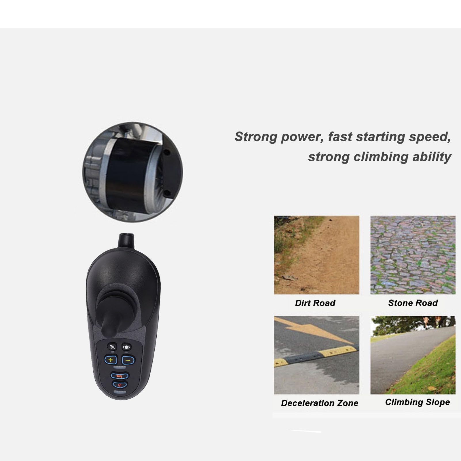 SEAFRONT Controller per sedia a rotelle elettrica Controller joystick sostitutivo 50A Guida Controllo del movimento Versatile per il piacere robotico e piattaforme mobili