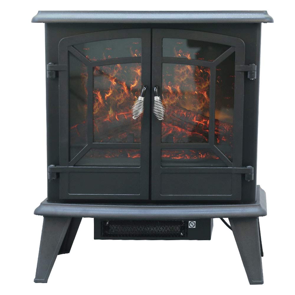 Buy Fireplace Fireplace Stove Heater,2Door Portable Electric Stove