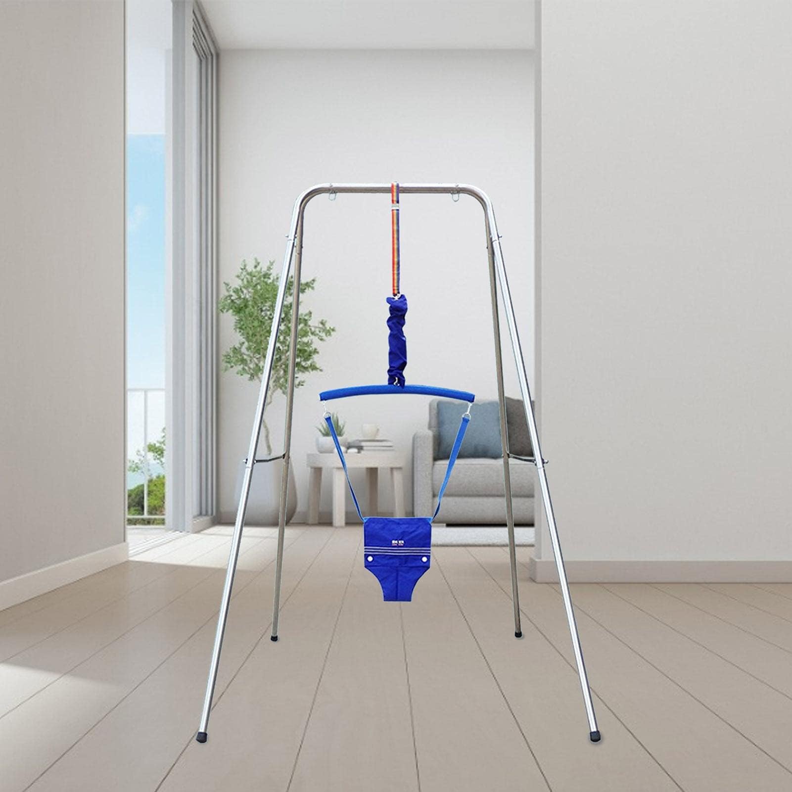 KISSUN Baby's Jumper with Stand Set (Blue)