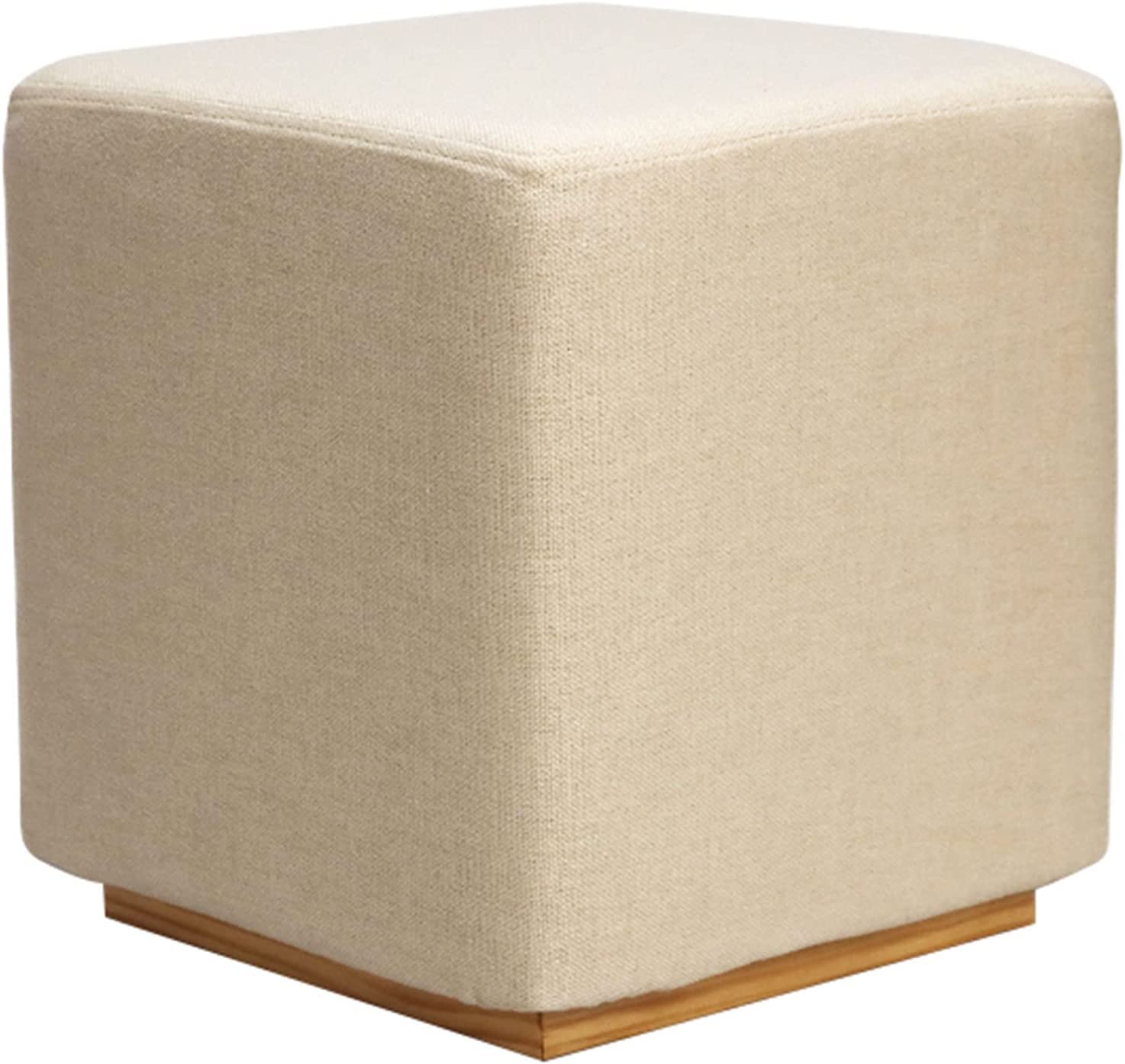 LMMIAOZ Padded Foam Foot Stool for Small Spaces Modern Square Upholstered Seat for Vanity or Footrest