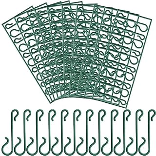 Pangda Christmas Tree Hooks Green Ornament Hooks Mini Hangers for Christmas Tree, Christmas Wreath, Christmas Vine (100)