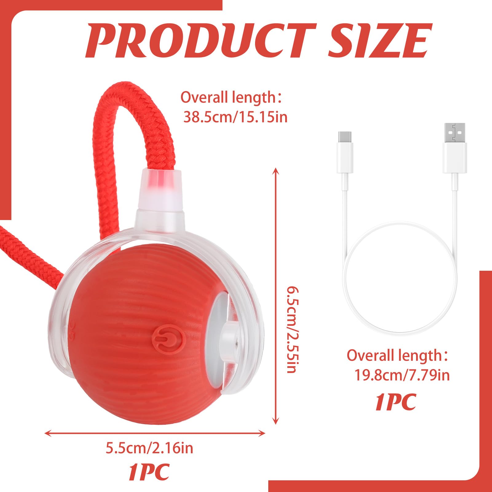 Interactive Cat Toy Ball Smart Automatic Moving Electric Pet for Cats Dogs Toys Tail USB Rechargeable Active Rolling Smart Dog Ball 3 Mode Switching Indoor Fun Boredom Relief Exercise on Carpet Floor - Image 2