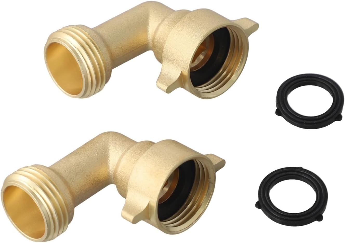 Hose Elbow Adjustable Elbow 3/4 Inch 90 Degree Flexible Adjustments Leak-proof Design Residential And Commercial Use DIY Projects for RV Water Hookups(12pcs)