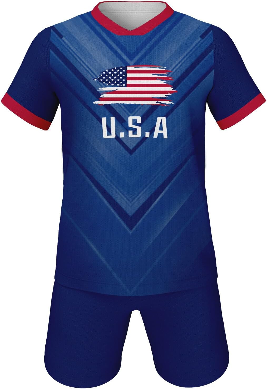 24/25/26 National Flag Soccer Jersey Kit for Kids Youth Boys Girls Sports Uniforms Outfits Fans Gift Shirt Shorts Sets 3-14Y