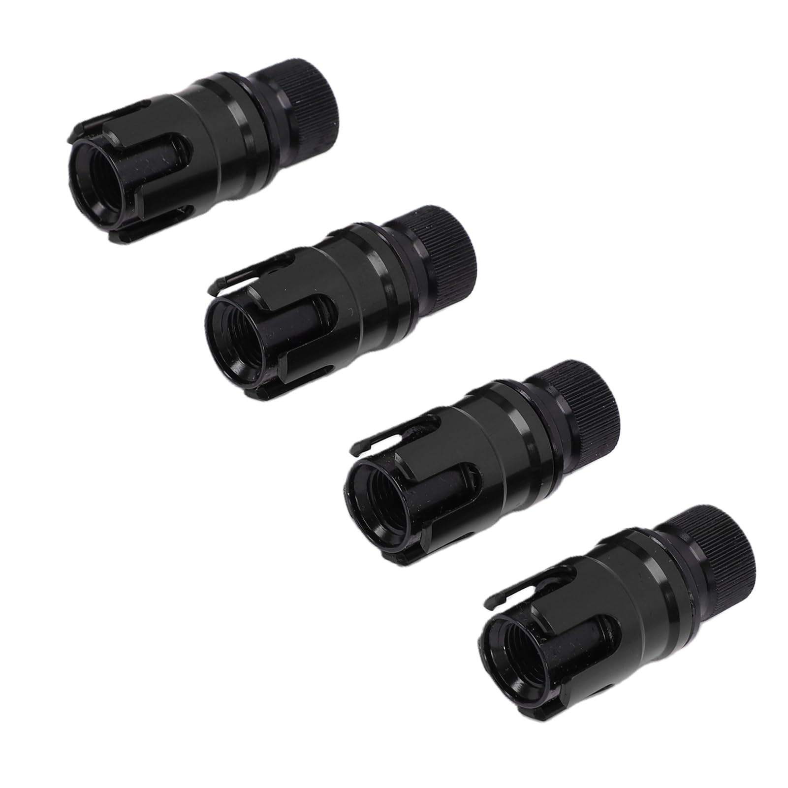 Reifen-Luftablassventile, Optimierte Traktion für Rock Mountain Roads, Schwere LKWs, ATVs, 4 Einheiten (Black)