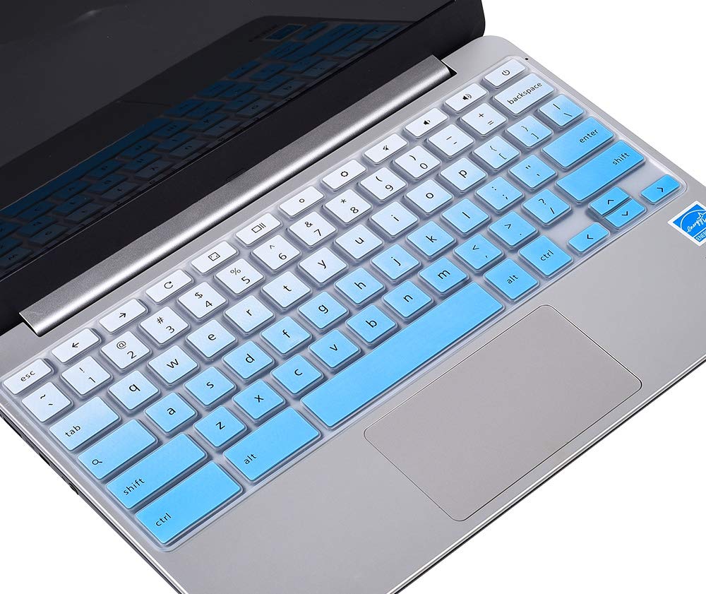 Keyboard Cover For Dell Chromebook 11 3100 31 3180 3181 31 5190 11 6 Inch Chromebook Dell Chromebook 13 3380 13 3 Dell 11 6 Chromebook Keyboard Cover Skin Gradual Blue Buy Online In Cape Verde At Desertcart