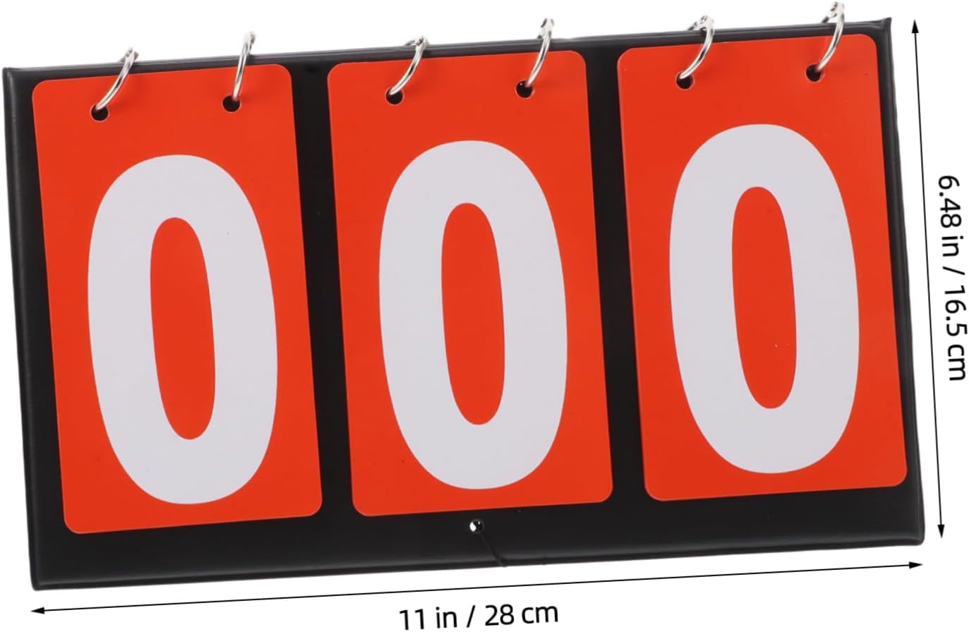 BESPORTBLE Compact Flip Scoreboard for Basketball Football Tennis Portable Tabletop Scoreboard for Sports Games