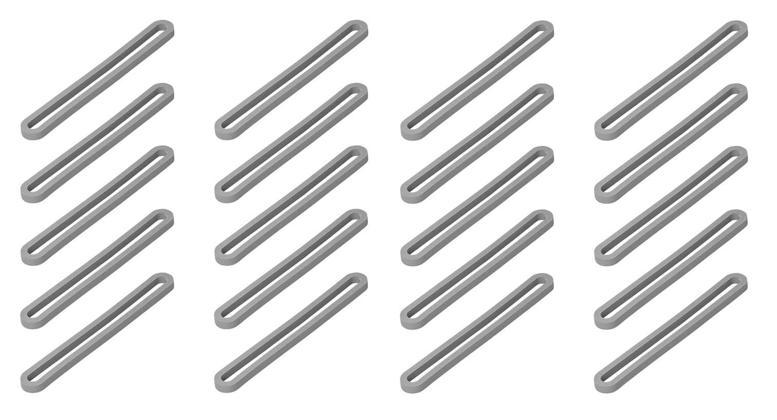 MULTIBROS 20x Gummi Spannringe für Zelt & Vorzelt – Langlebige Vierkant-Gummiringe | Perfekt für Zeltabspannung & sicheren Halt | 130 x 5 x 5 mm
