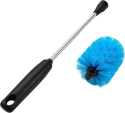 Miniatura 3 de Stainless Steel Bottle Brush with Replaceable Head, Long Handle Scrub Brush for Water Bottles, Glasswares, Mugs, Flasks, Tumblers, Vases, and