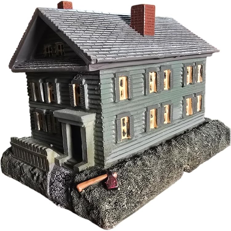 US Ghost Adventures Official Lizzie Borden Light Up Replica House | Haunted Village Halloween Decor | Gothic Home Decor | Spooky Collectible Decorations - Image 2