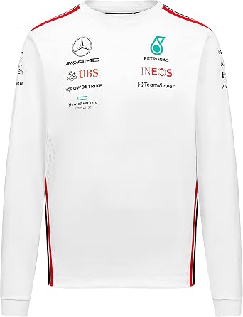 Mercedes AMG Petronas Formula One Team - 2023 Team Long Sleeve T-shirt - White - Men - Size XL
