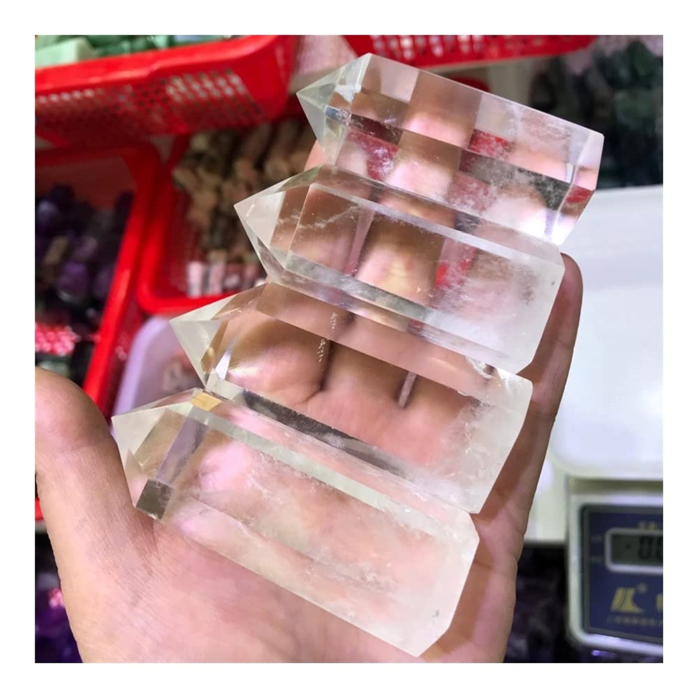 For varitas de punto de cristal de cuarzo transparente Natural de 200g, torre de piedra de Ángel Reiki for decoración de habitación, dios de la riqueza, Feng Shui ZFUGEDRLI