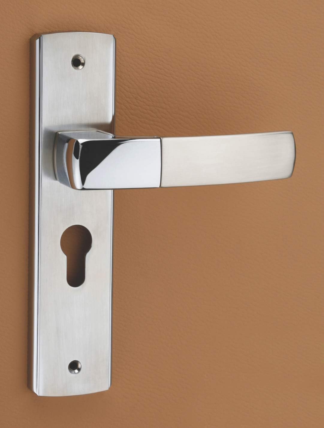 Primax 8031-MATT-CY-8inch Zinc Alloy Mortice Rose Door Handle Set/Door Lock/Handle with Two Stage Computeries Lock - 3 Keys (Matt)