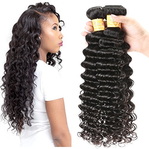 Brazilian 8a Deep Wave 1 Bundles(22)Unprocessed Virgin Human Hair Bundles Natural Black