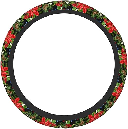 Miniatura 32 de Funda universal para volante de Navidad de 15 pulgadas, accesorios de automóvil, protector para mujeres y hombres Navidad 08,Navidad 01,Navidad