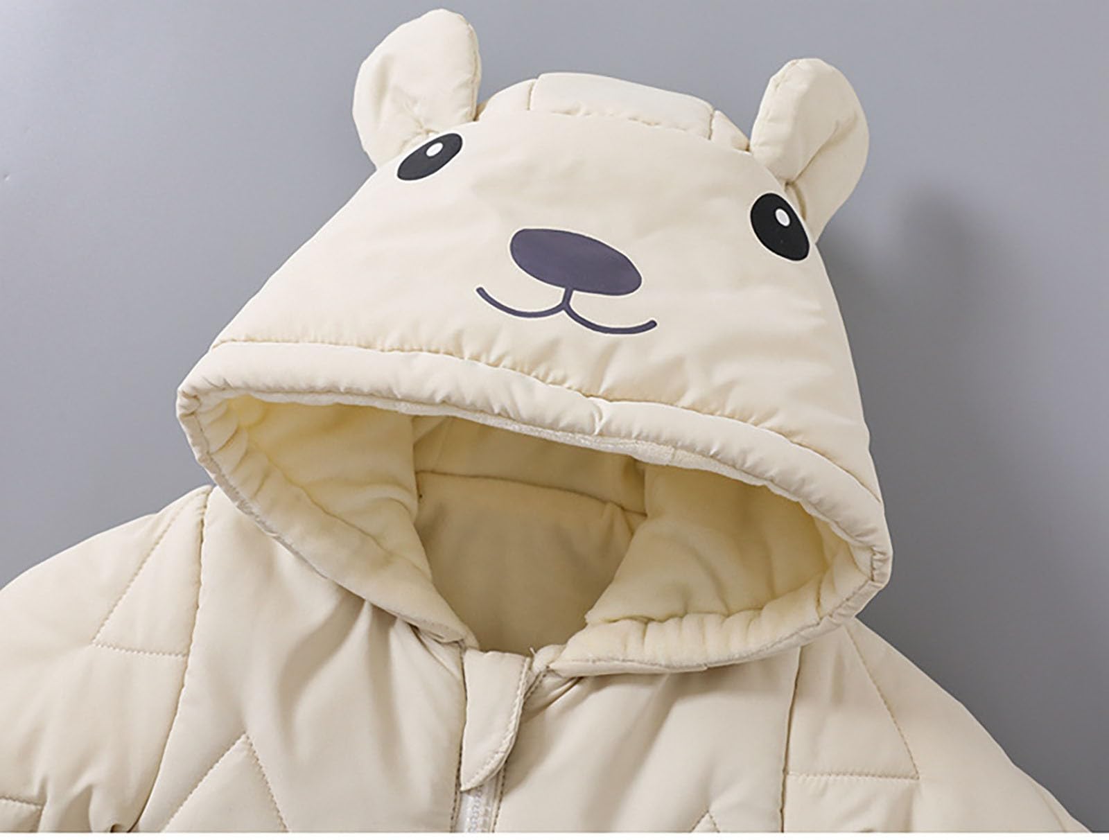 Traje de Nieve para bebé recién Nacido, Abrigo de Invierno, Mono con Capucha, niños y niñas, Polar Grueso, Patucos y Manoplas, Ideal para el frío Extremo.