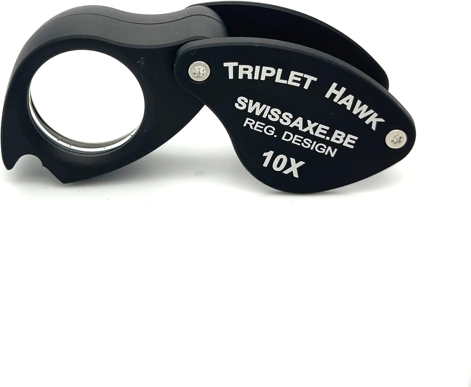 Triple Hawk 10x Diamond Loupe by Swiss Axe, Black