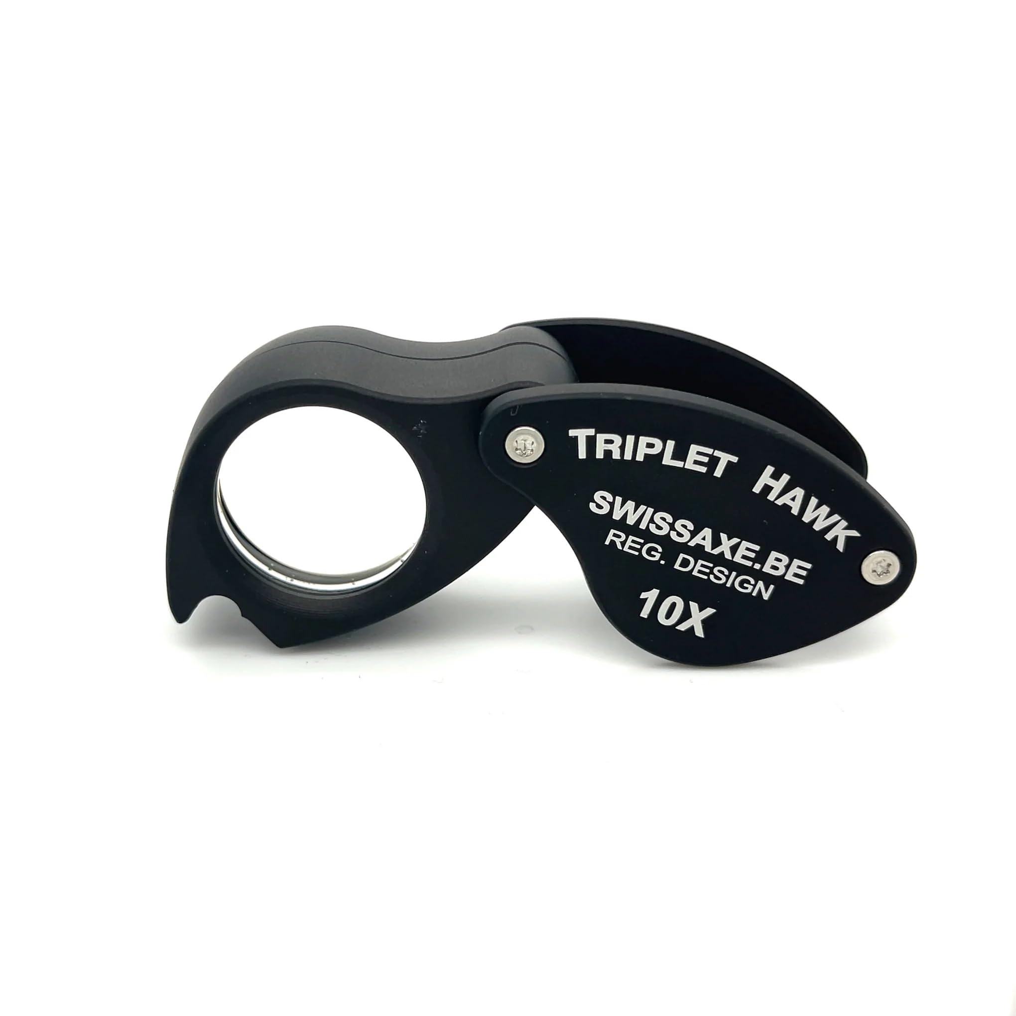 Triple Hawk Triple Hawk 10x Diamond Loupe by Swiss Axe, Black