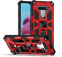 Vista 12 de Para LG K51, LG Reflect (LM-K500) - Funda híbrida con soporte de anillo - RS2 Negro