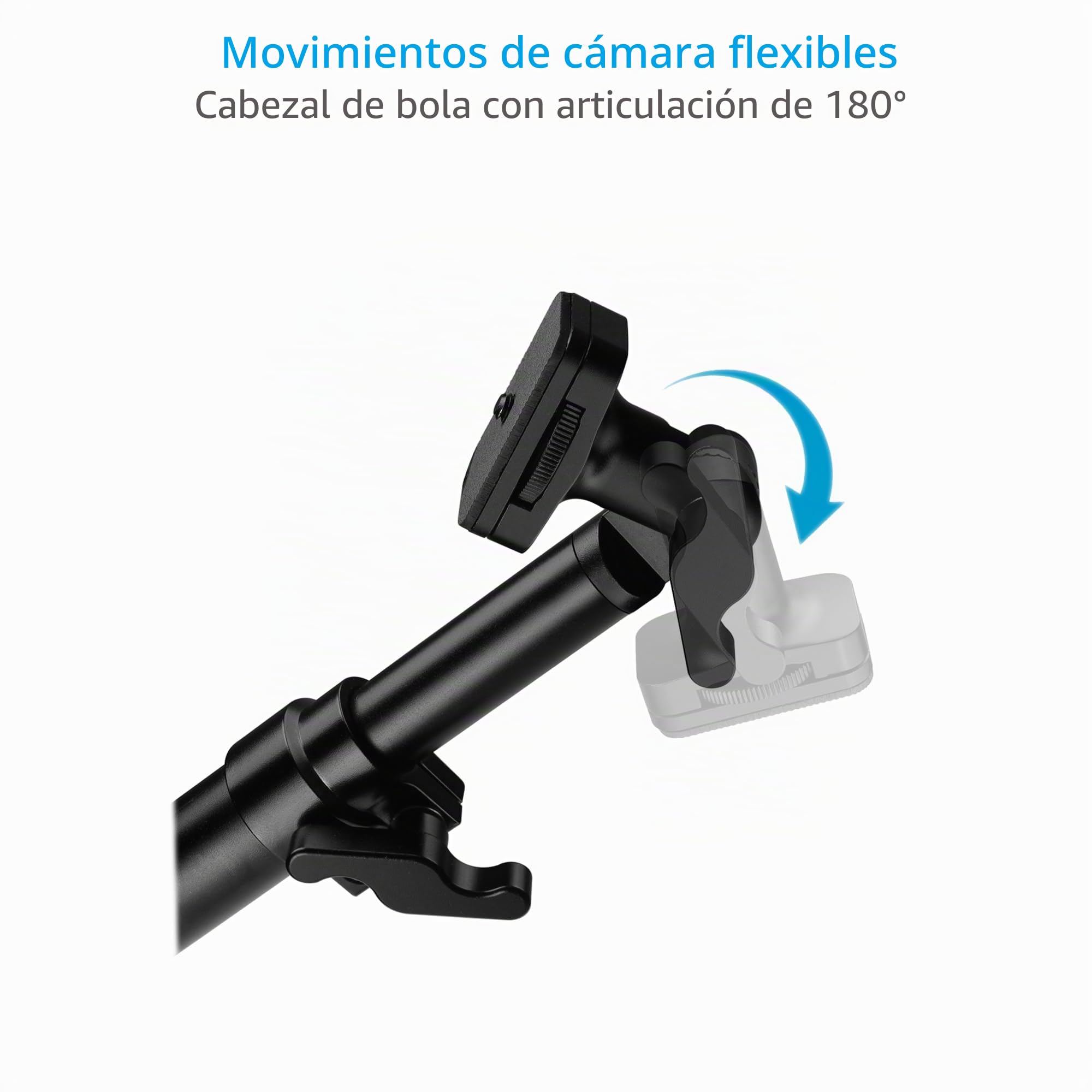 FLYCAM Arnés de montaje para cámara DSLR Camvest manos libres, 1,3 kg | Poste telescópico de 3 pies con inclinación de cabeza de bola de 180° para ángulos de disparo POV o tercera persona