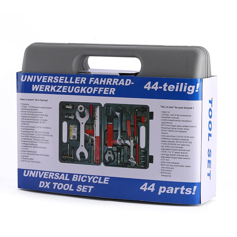 Bicycle Repair Tool Kit Bike Tools Multi Tool Kit Mechanics Tool Kit, Professional Socket Set with Case Box Amebee Multi-Functions Bike Tool 44-Piece Set Grey Colors