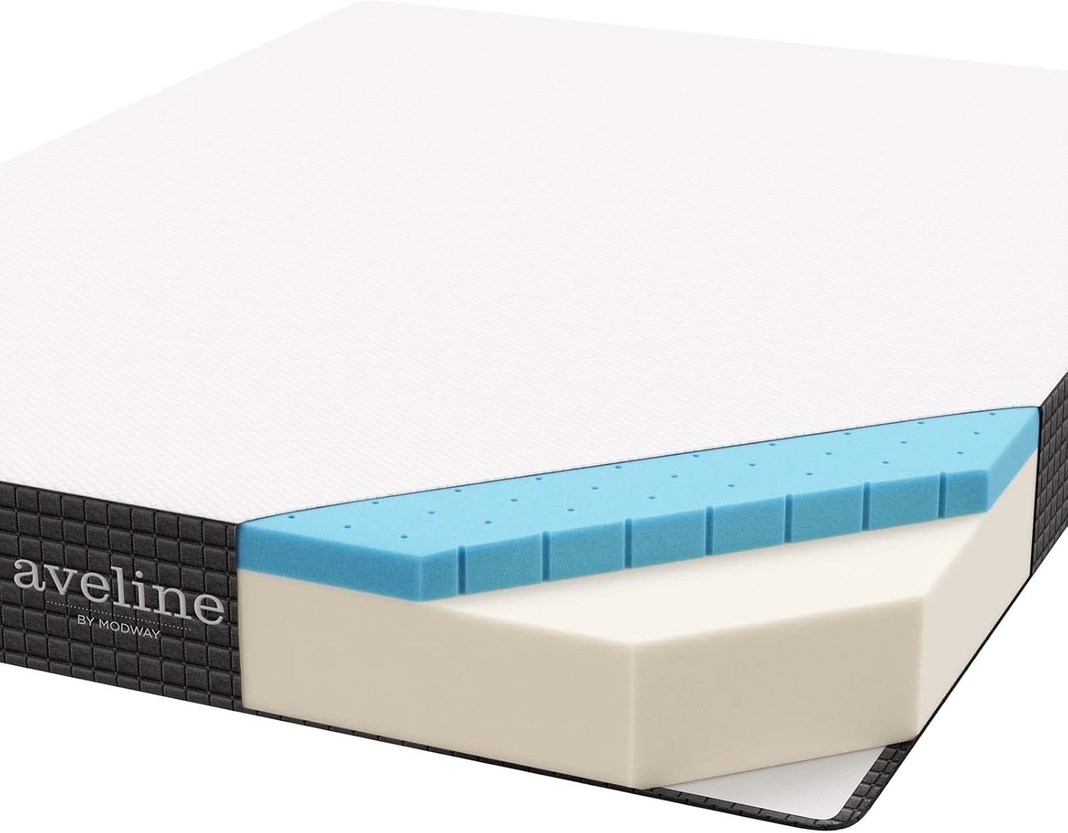 Modway Aveline 8” Gel Infused Memory Mattress with CertiPUR-US Certified Foam Twin Mattress