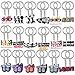 Henoyso 36 Pcs Cheerleading Gifts Cheer Keychains Cheerleader Backpack Keychains for Girls Purse Charms for Women Team Jewelry Accessories Bag Decorations