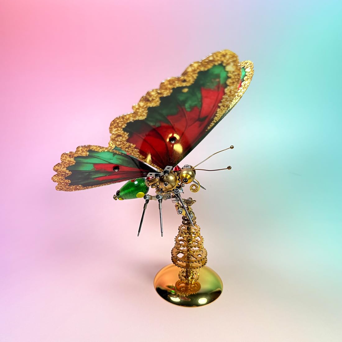 Kit 3D para mariposa mecánica de metal steampunk (más de 200 piezas)