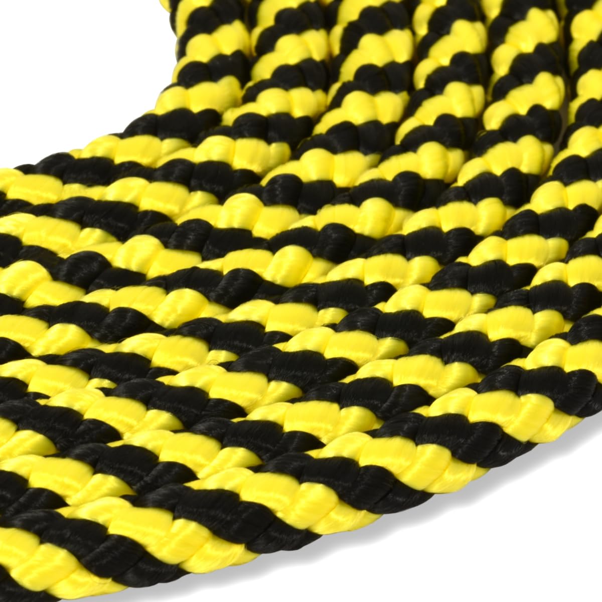 Corderie Italiane, 006024675, Treccia segnaletica giallo/nera 10 mm - 100 mt