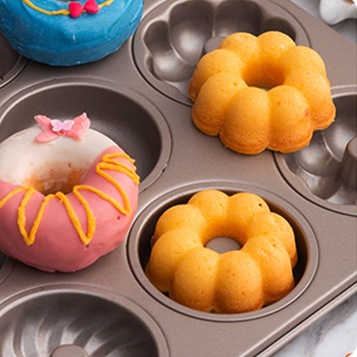 Cake Pan Mini Donut Baking Tray Hole Baking Pan Carbon Steel Cake