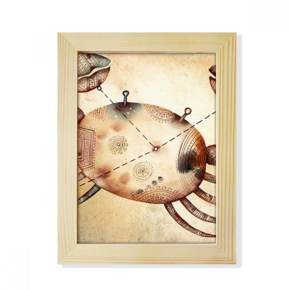 Constelación de la astrología en marco de madera decorativo para mesas de estudio