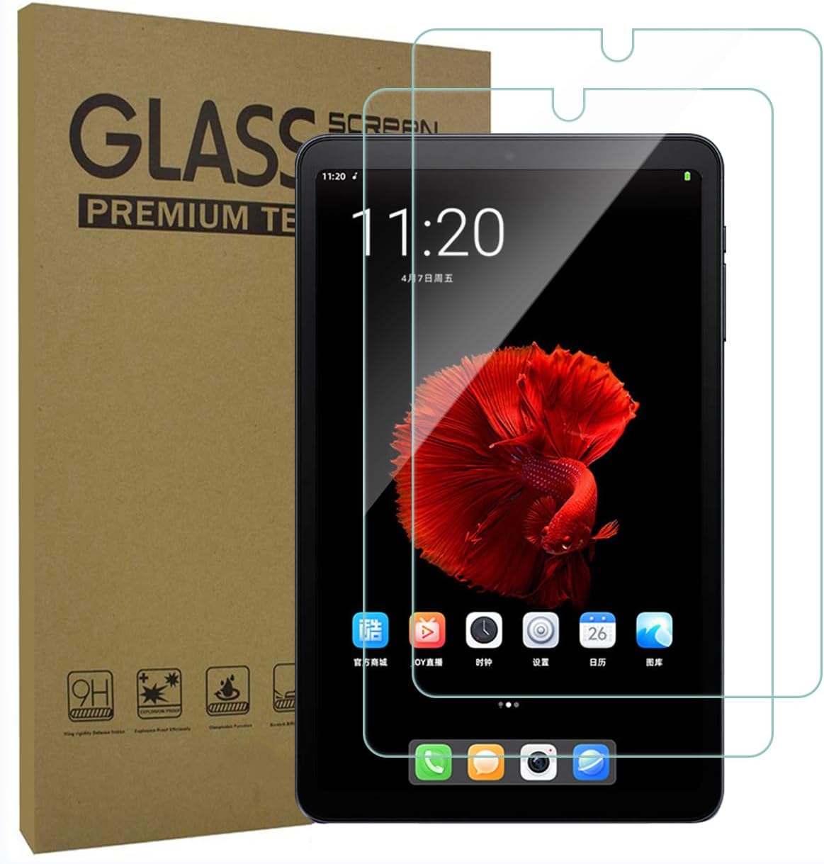 2-Pack Protector Vidrio Templado ALLDOCUBE iPlay50 mini 8.4