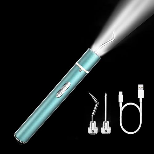 Herramienta de desmalezado de vinilo con luz, herramientas de desmalezado LED para vinilo con pinzas de gancho, herramientas de desmalezado