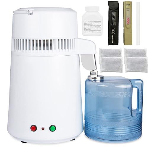 Destilador de agua de 4 litros máquina de destilación de agua pura de 4 litros máquina para hacer agua destilada para mesa del hogar escritorio de