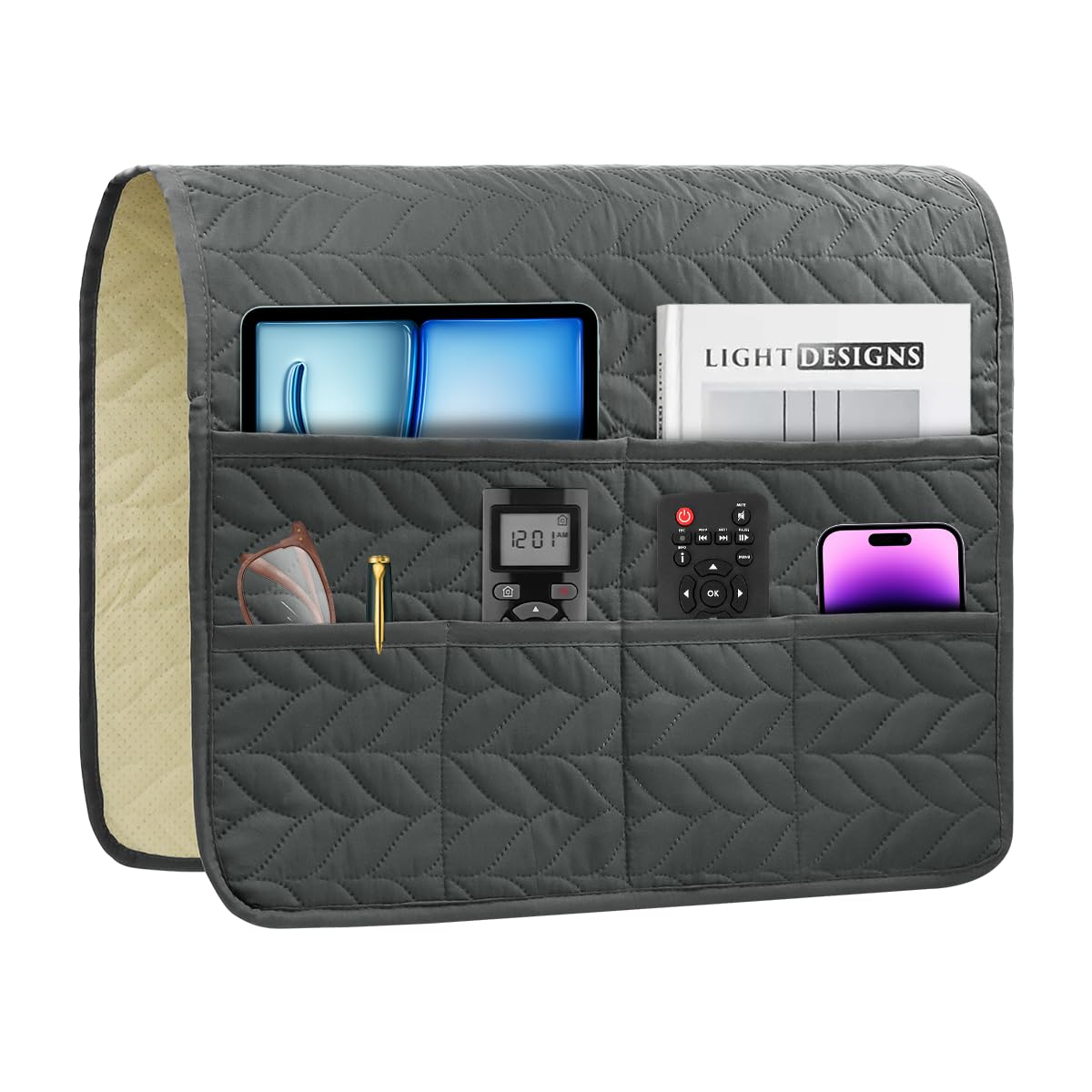 yuuzue Sofa Armrest Organizer Armchair Caddy for Recliner