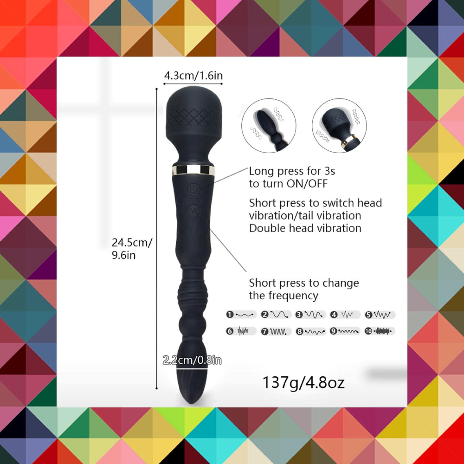 Dona Vibratori Enormi vibratori con bacchetta magica per donna, carica USB Big AV Stick femminile G Spot massaggiatore stimolatore clitorideo giocattoli adulti per donna