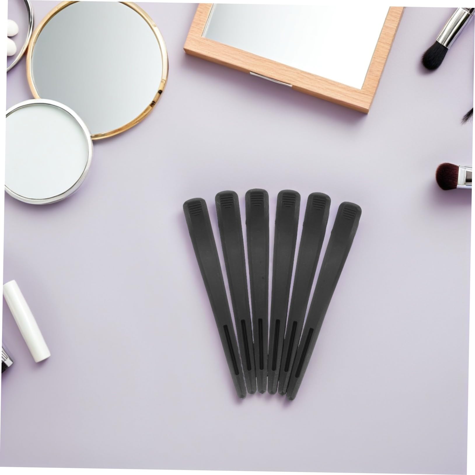 20 Pezzi Mollette Capelli Donna Becco d Anatra Nere Fermagli Parrucchiere senza Piega per Styling Colorazione e Piega Clip Sezione Capelli Professionali per Salone e Uso Domestico