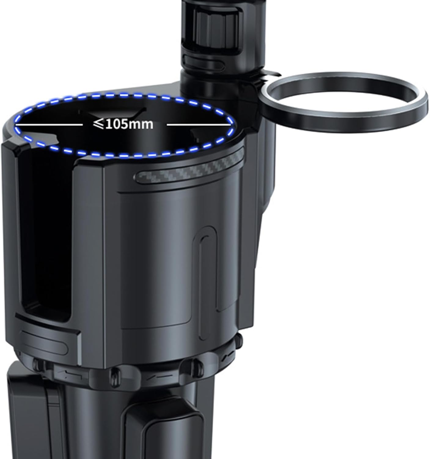 USB Car Fan Mounted Cup Holder Powerful Speed with Adjust Direction 360°Rotate for Travel