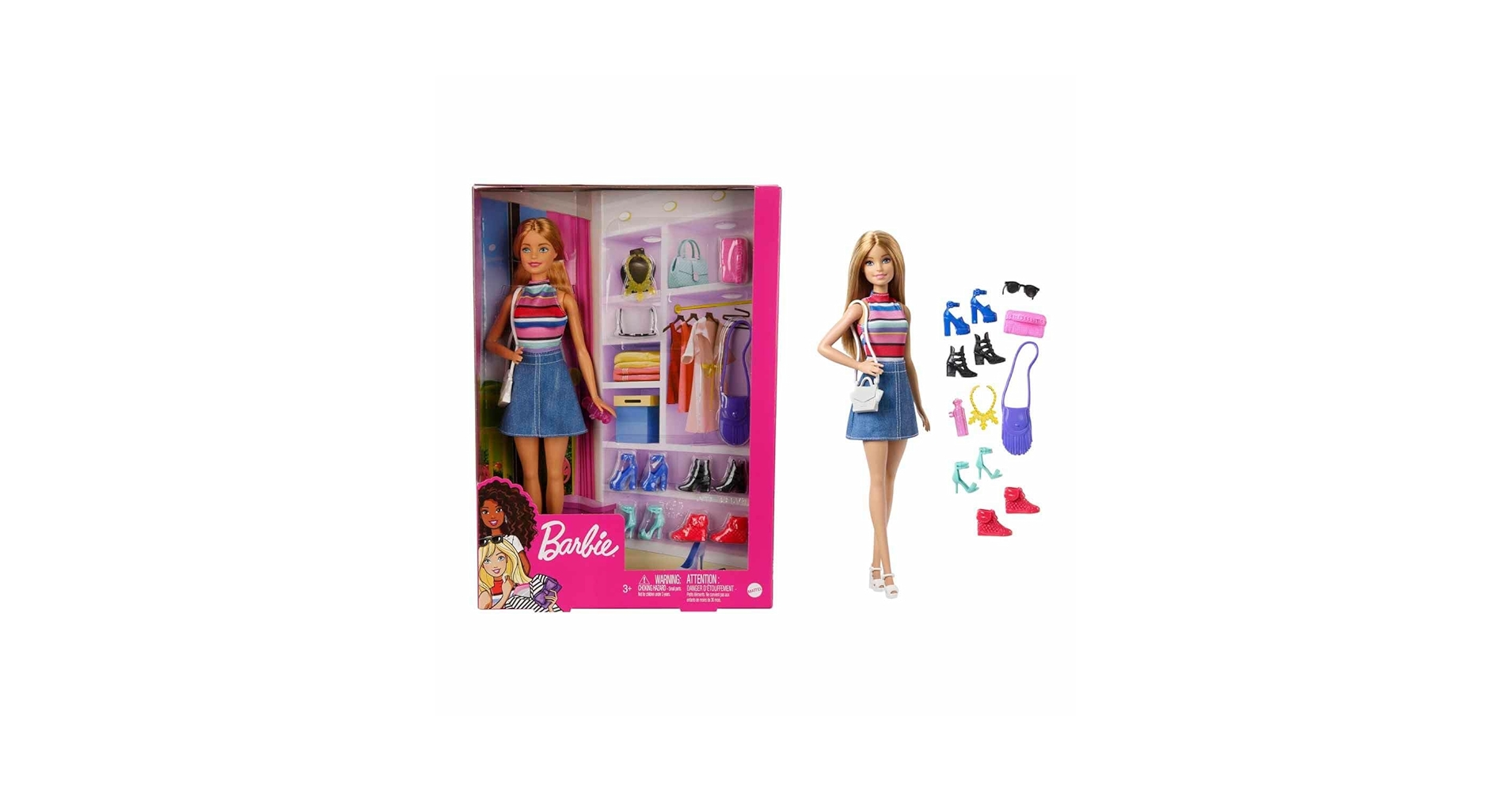 Amazon.co.jp: バービー ドール＆シューズ、アクセサリーセット