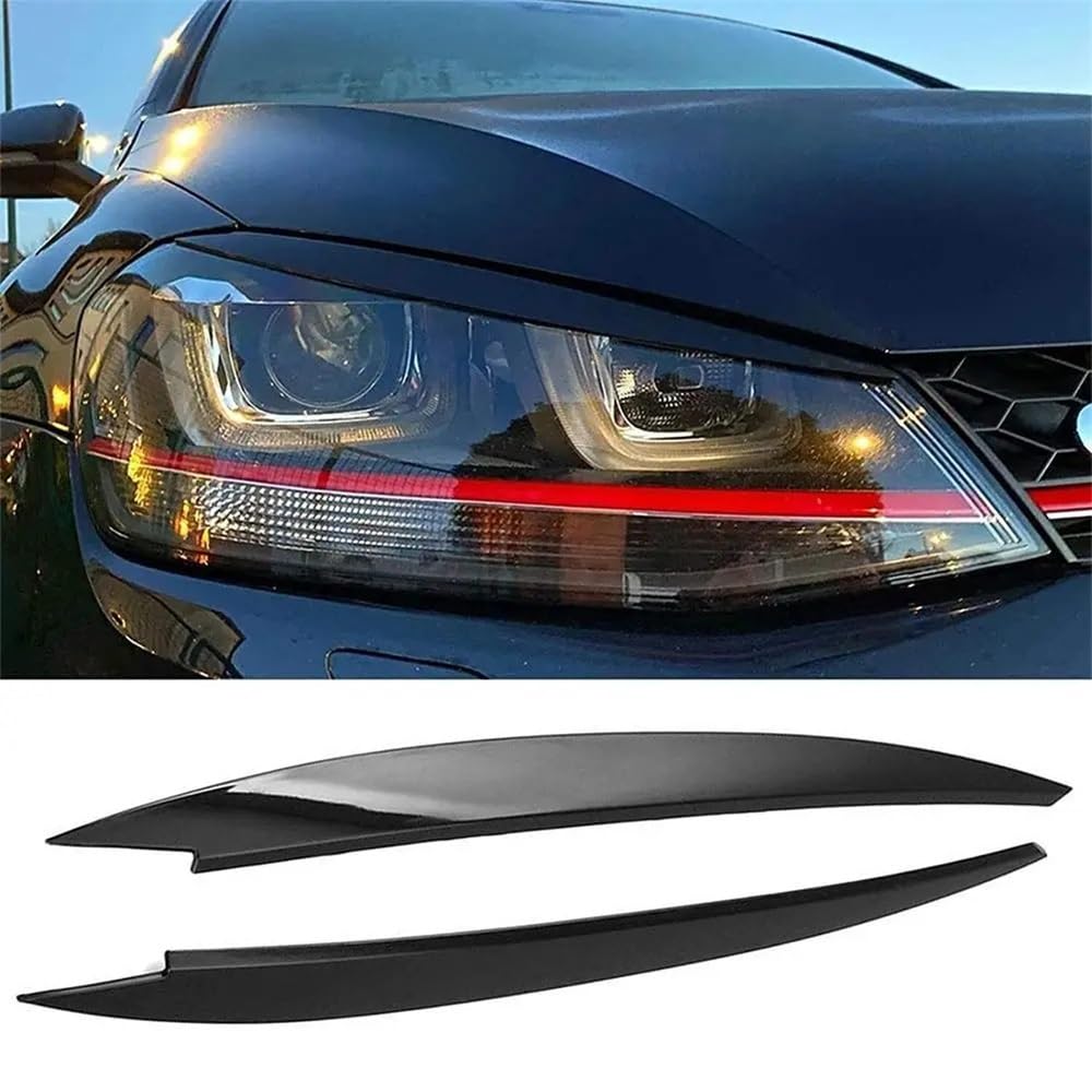 Scheinwerfer Augenbrauen Auto-Scheinwerfer-Augenbrauen-Augenlid-Abdeckungs-Ordnung für Golf 7 für,5 VII für GTD R für MK7 für 2013–2019