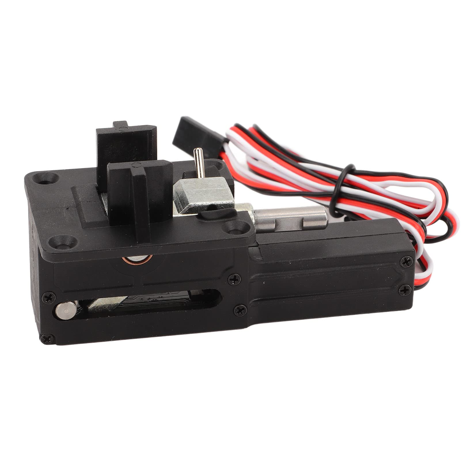 Generic Tren de Aterrizaje RLG4 Diseño Retráctil de Aleación de Aluminio Negro para Aviones RC 79x36x40 Mm 1 Pieza