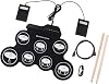 2pcs Portable Electronic Drum Lightweight Professional Hand Roll Drum Kit