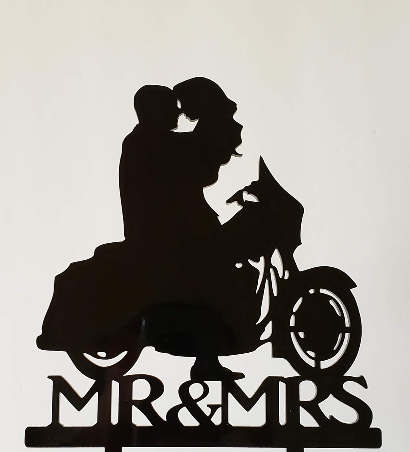 Mr & Mrs Motorcycle Wedding Cake Topper Motorcycle Cake Topper Custom Wedding Cake