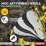 biped 3 pary dziecięcych wkładek z pianki lateksowej z węglem aktywnym – do przycięcia – przeciw poceniu się stóp i nieprzyjemnym zapachom – do wszystkich butów dziecięcych z2726
