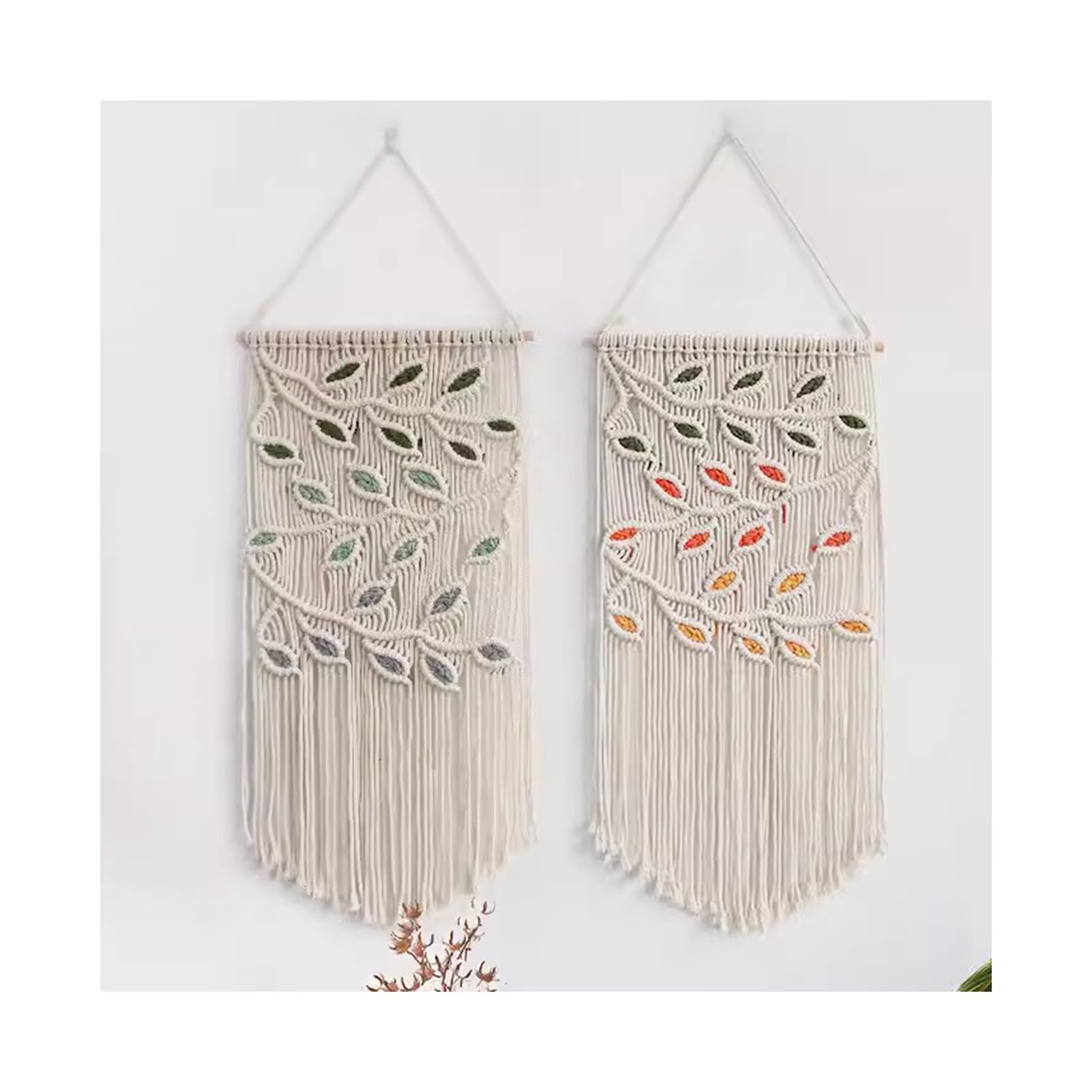 Rideaux en macramé Rideaux en Macramé Ivoire pour Fenêtres, Longue Suspension Murale en Macramé, Toile De Fond De Mariage en Macramé