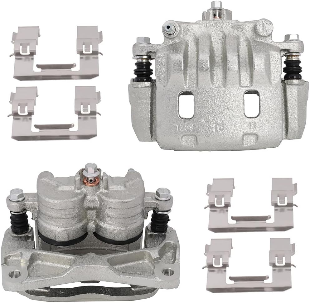 Disc Brake Caliper Assembly ANPART 19B2683B 19B2682B w/Bracket Front Left & Right Sets of 2 Compatible For Saab 2005-2006,For Subaru 2002-2018