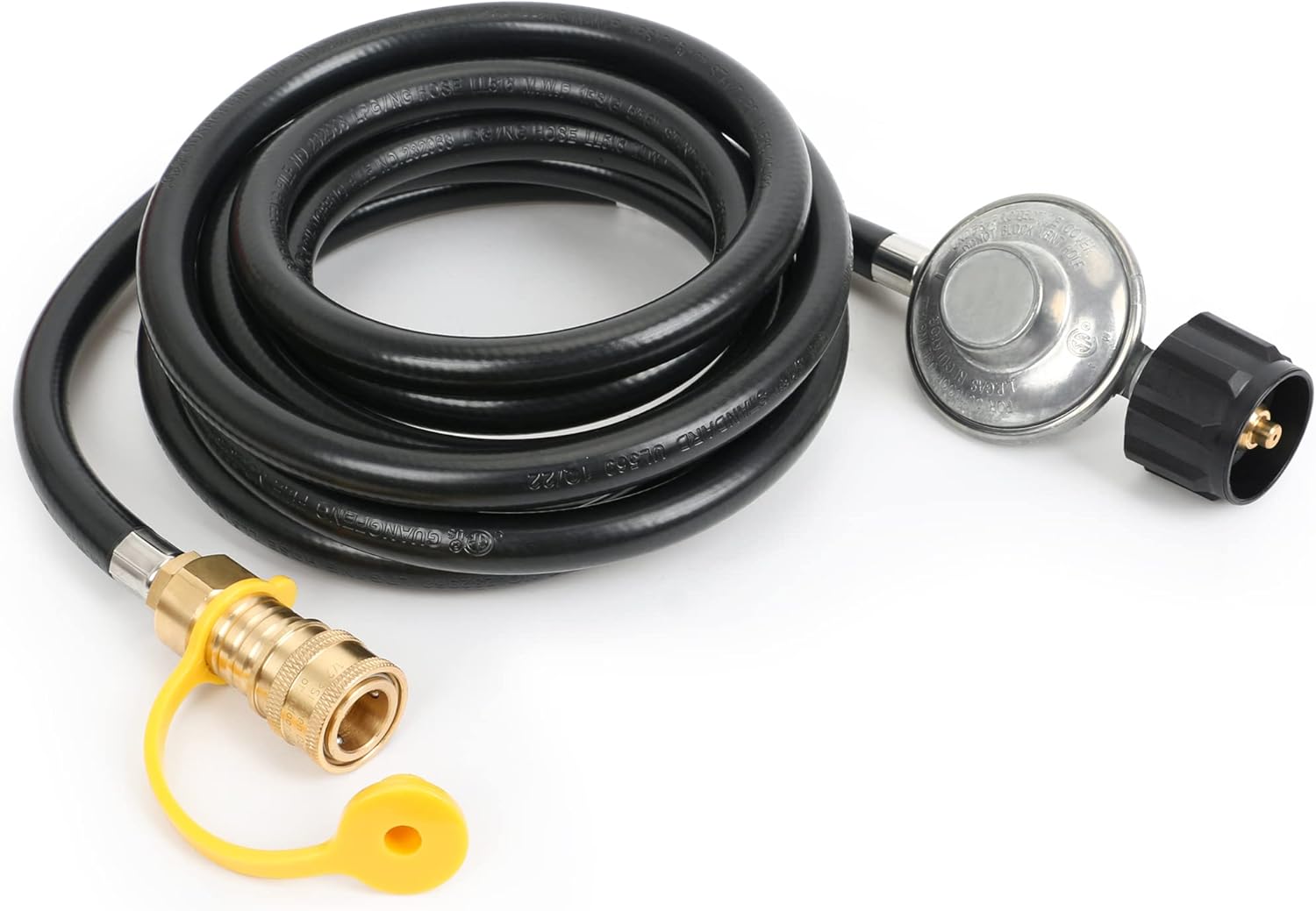 ATKKE 12ft Standard 3/8" Quick Connect Propane Regulator Hose for Mr