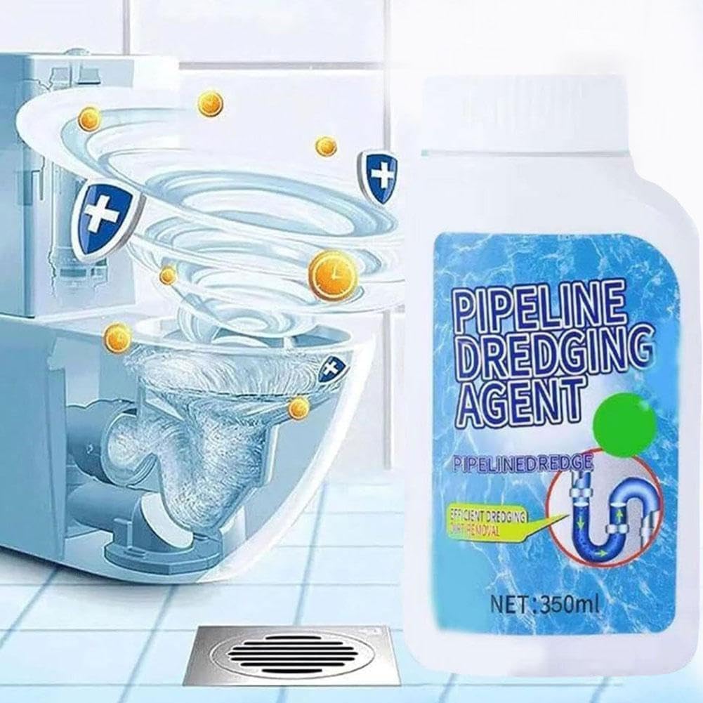 Pipeline Dredging Agent Powder, Drain Clog Remover, Toilet Unblocker, Drain Cleaner, Powerful Quick Cleaning Sink Drain, Powerful Sink Cleaner Powder for Kitchen Toilet Quick (1pcs)